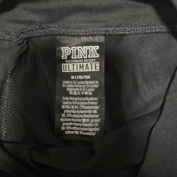 Pink Ultimate Black Leggings with Crossed Front - Picture 2 of 3